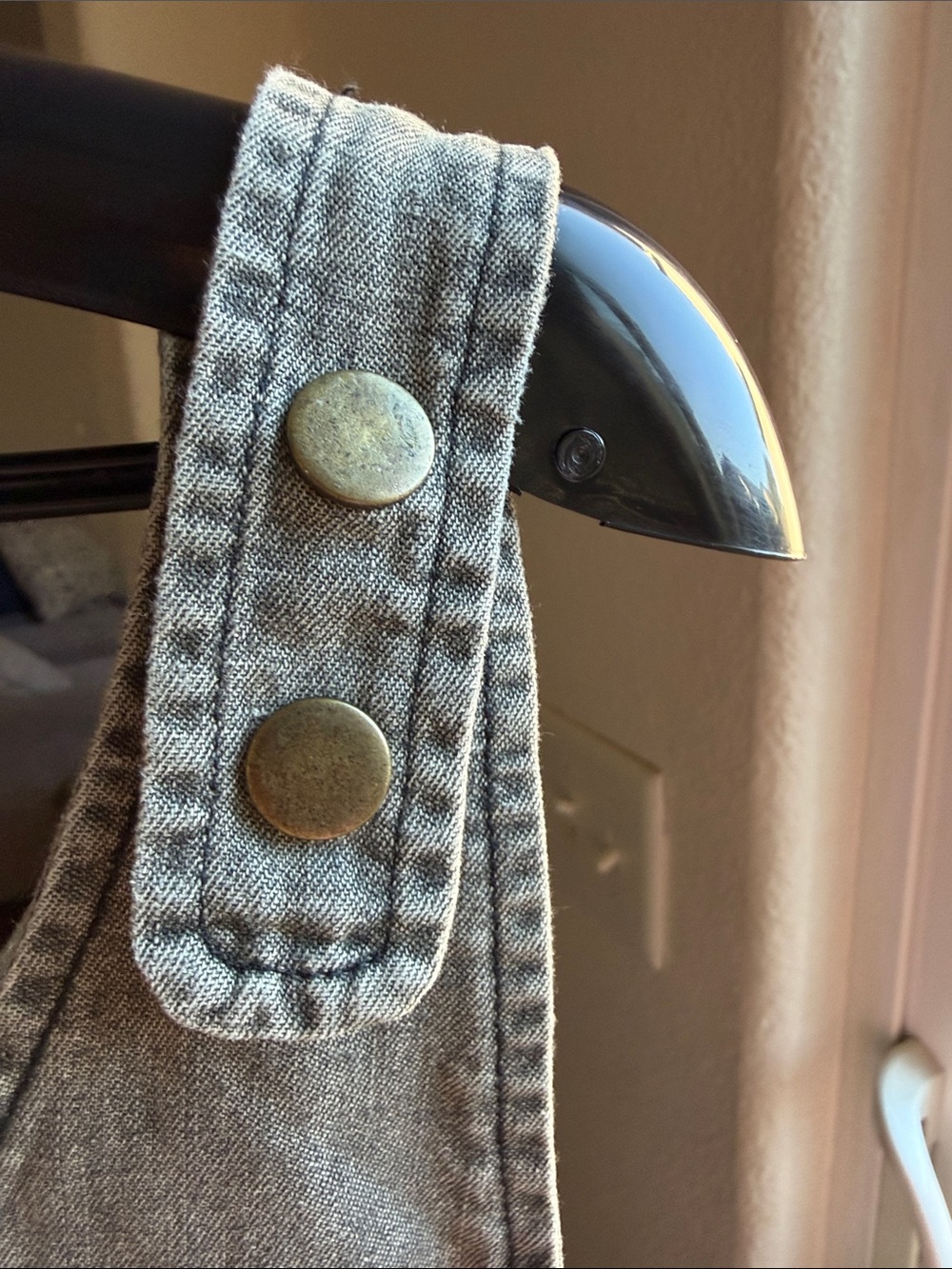 NATURAL LIFE Washed Gray Denim Shift Dress - Picture 9 of 9